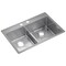 Elkay Elkay Crosstown 33"x22"x9", Equal 2Bowl 2 Mt Sink Kit w/Aqua Divide SS ECTSRA33229TBG2 - alternate 8